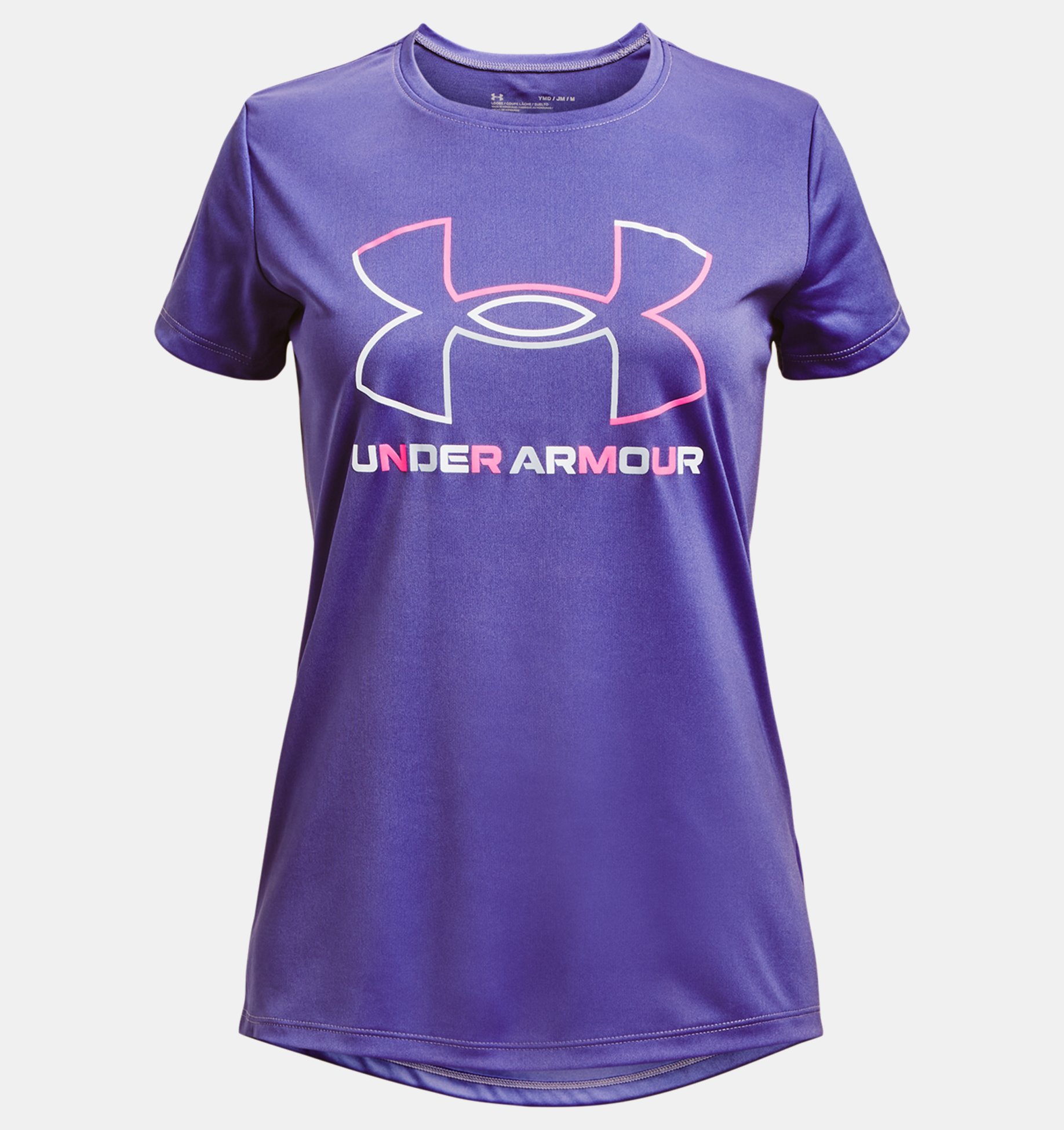 Under Armour Girls Tech Sportstyle Big Logo Short Sleeve T-Shirt 